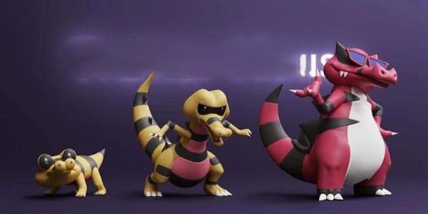 Sandile and its Evolved formed in Pokemon Go