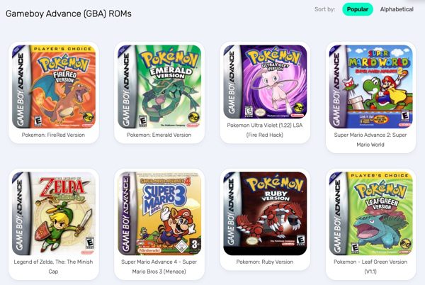 GBA4iOS games roms