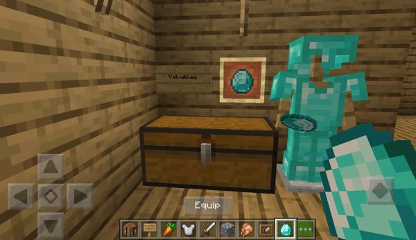 Minecraft bedroom ideas in game