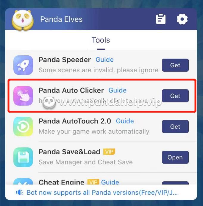 auto clicker on panda center