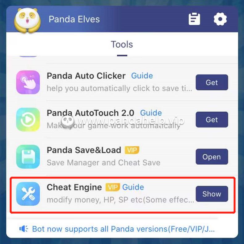 cheat engine on panda center